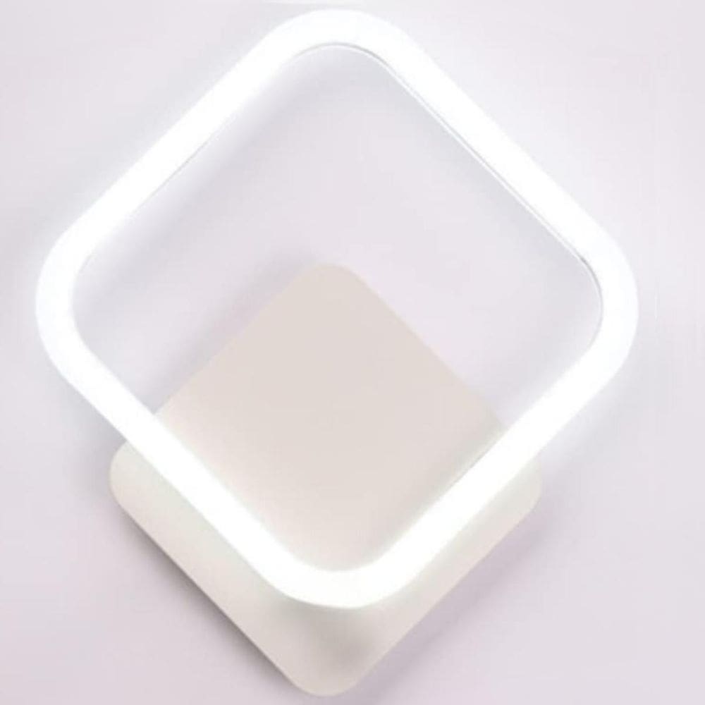 Luminária Arandela 28Cm Led Duplo Quadrado Parede Gimpo