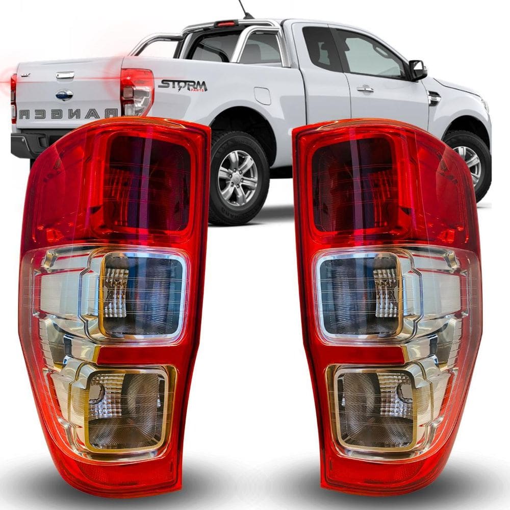 Par De Lanterna Traseira Freio Ford Ranger 2012 A 2023 Farol
