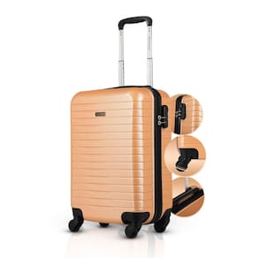 Mala Bordo 10Kg 20 Pol Rodas 360 Cadeado Deluxe Abs Premium
