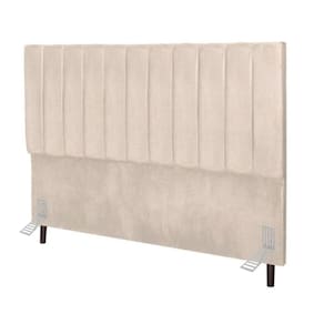 Cabeceira Estofada de Cama Casal Box 140 cm Carolina Corino E Frame