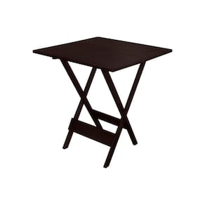 Mesa Dobrável de Madeira Maciça 70x70 - Imbuia