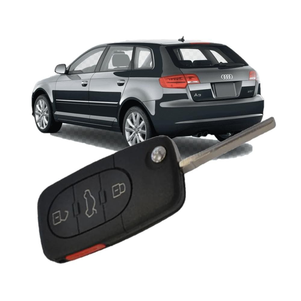 Chave Capa Oca Carcaça 3 Botões Audi A3 Até 2012 [F103]