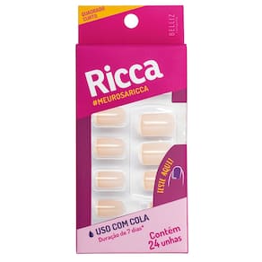 Kit Com 2 Unhas Francesinha Nude Ricca