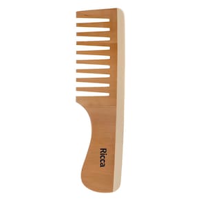 Kit com 2 Pentes Madeira dente Largo Ricca