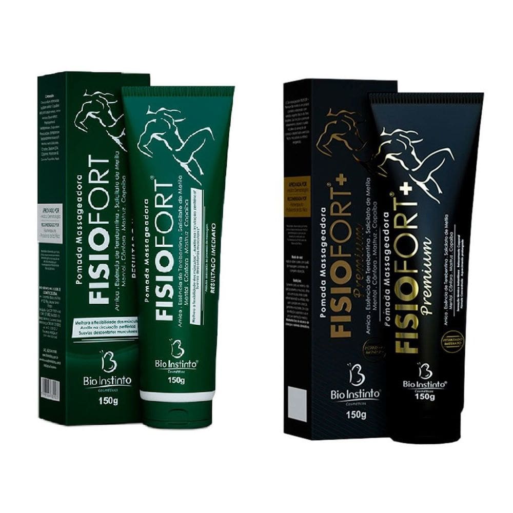 Kit Pomada FisioFort 150g + FisioFort Premium 150g
