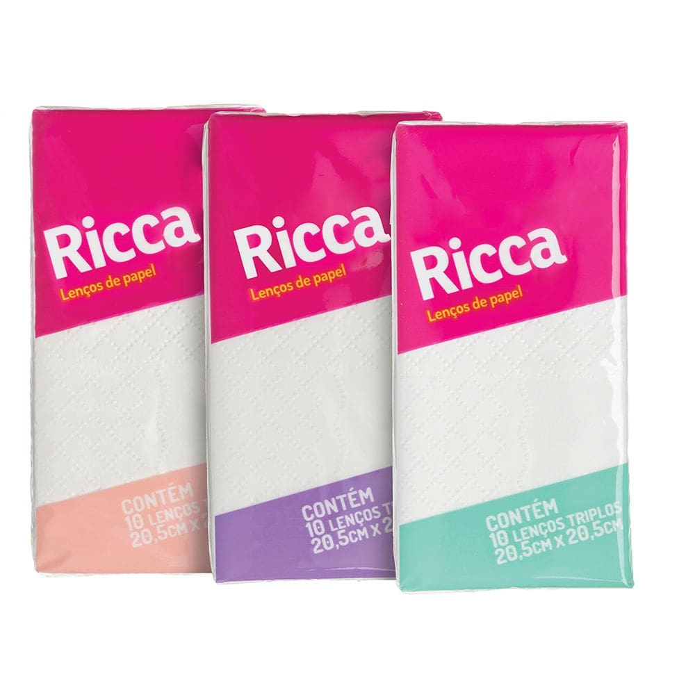 Kit Com 6 Lenços De Papel Ricca