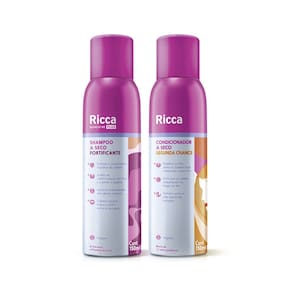 Kit Shampoo a Seco Fortificante + Condicionador a seco Ricca