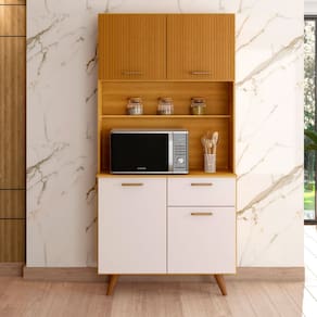 Kit Cozinha Izis 4 Portas e 1 Gaveta Poliman Moveis