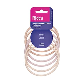 Kit Com 3 Elásticos Volume Hair Blonde Ricca