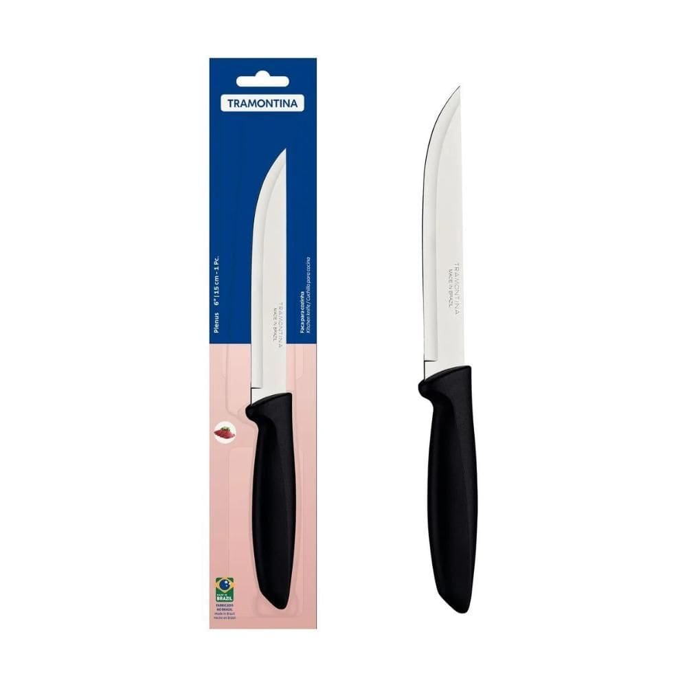 Faca para Cozinha Tramontina Inox Plenus 6` 23423106 Preto