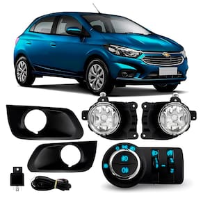 Kit Farol de Milha Onix Lt Prisma 17/19 com Moldura + Botão