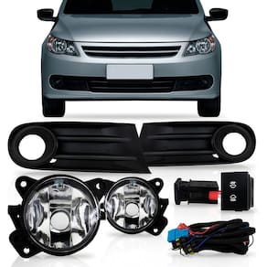 Kit Farol de Milha Neblina Gol G5 2008 a 2012 Botão Moldura