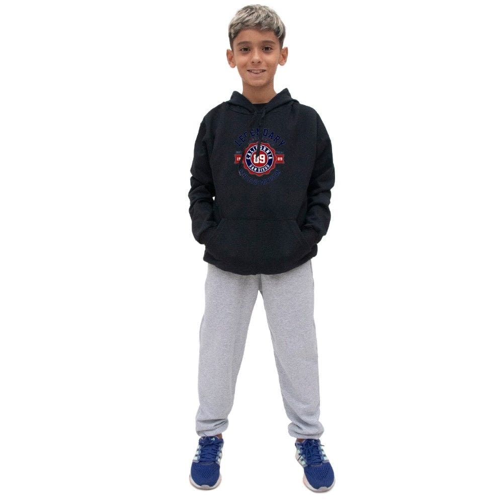 Conjunto Moletom Infantil Meninos Blusa Canguru Capuz e Calça Comprida Quentinho Inverno Escola