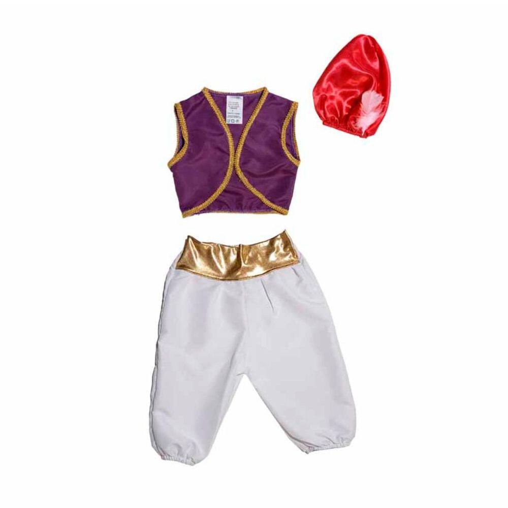 Fantasia Alladin Luxo Infantil Completo Príncipe Místico Sheik Festa Árabe Cosplay Aniversário Carnaval Dia das Crianças