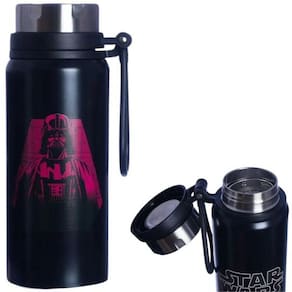 Garrafa Darth Vader Térmica 650ml Com Alça Oficial Star Wars - Zona Criativa