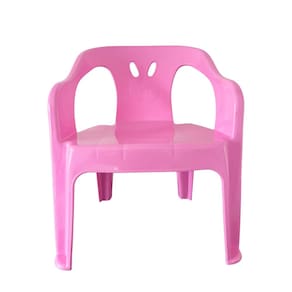 Cadeira Mini Poltrona Infantil De Plástico Rosa
