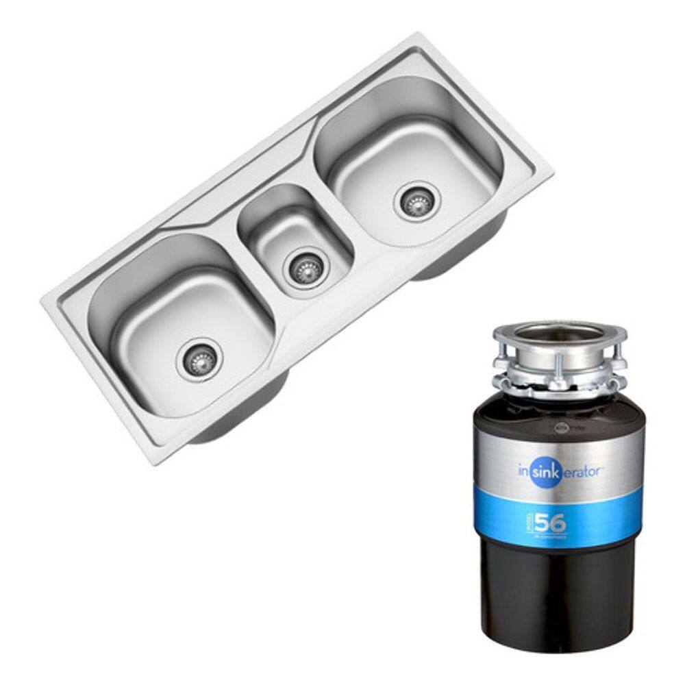 Cuba tripla Inox C/ Acessorios Debacco 20232 e Triturador de Alimentos 56 220v
