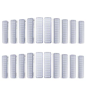 Kit 20 Luminárias de Emergência Led Intelbrás Autônoma Lea 31 com 30 Leds Branco Bivolt