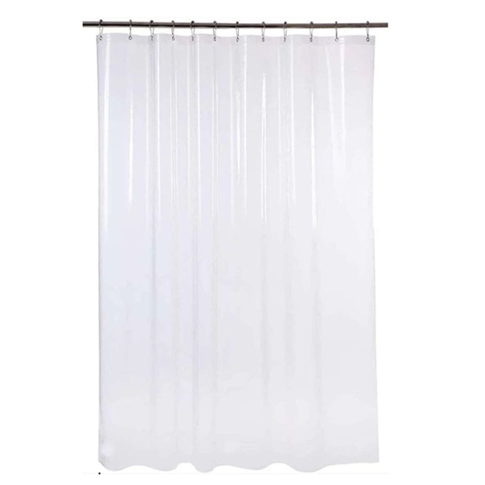 1 Cortina Box Banheiro PVC Transparente Antimofo Ilhós 2,30m