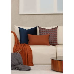Kit Almofadas Azul Marinho e Cobre (Completa)