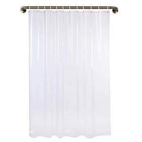 1 Cortina De Box Transparente Grossa Resistente Antimofo