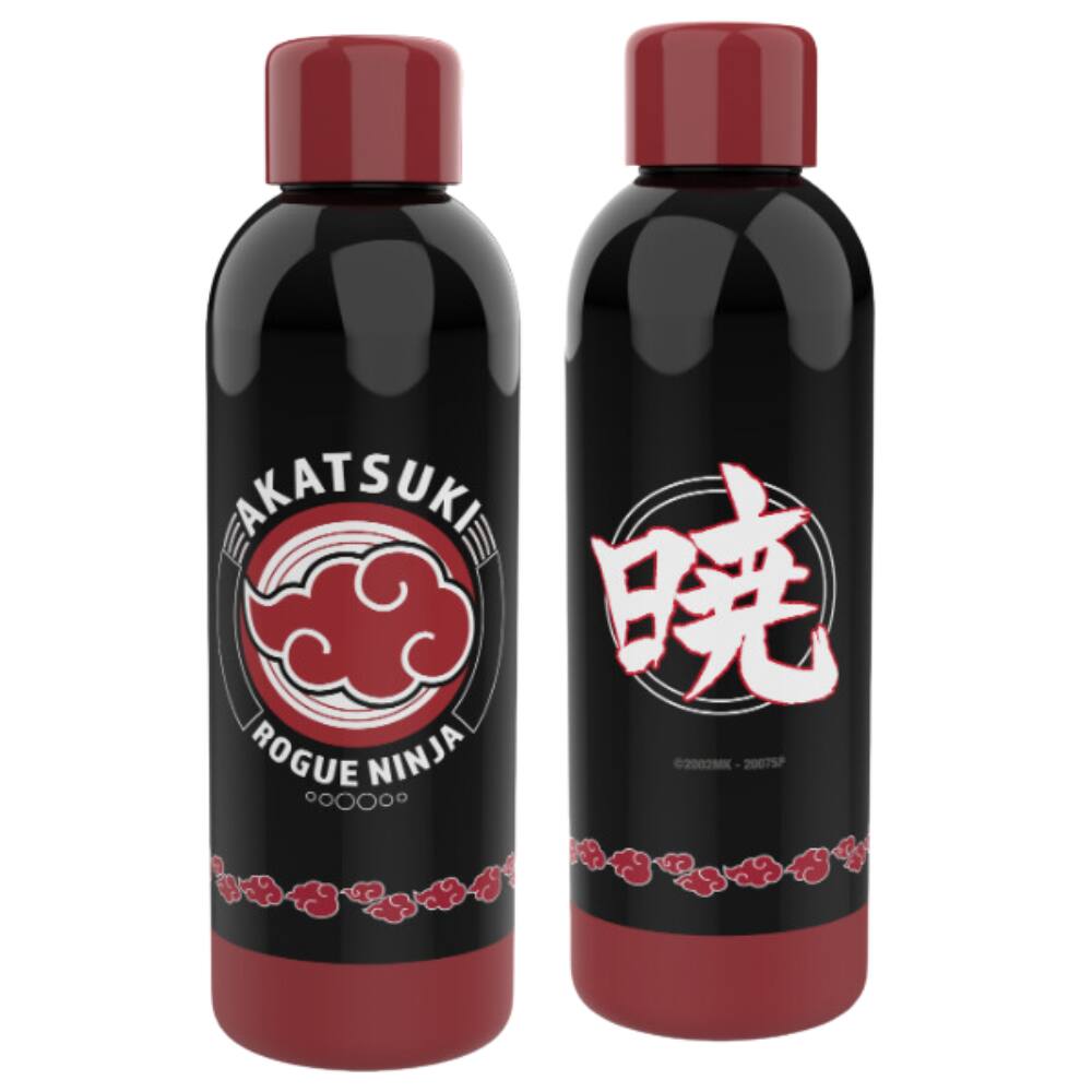 Garrafa Akatsuki Térmica 8Horas Quente Gelada Oficial Naruto