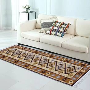 1 Tapete Kilim Passadeira Algodão Lux Dupla Face Kbg2 60x180