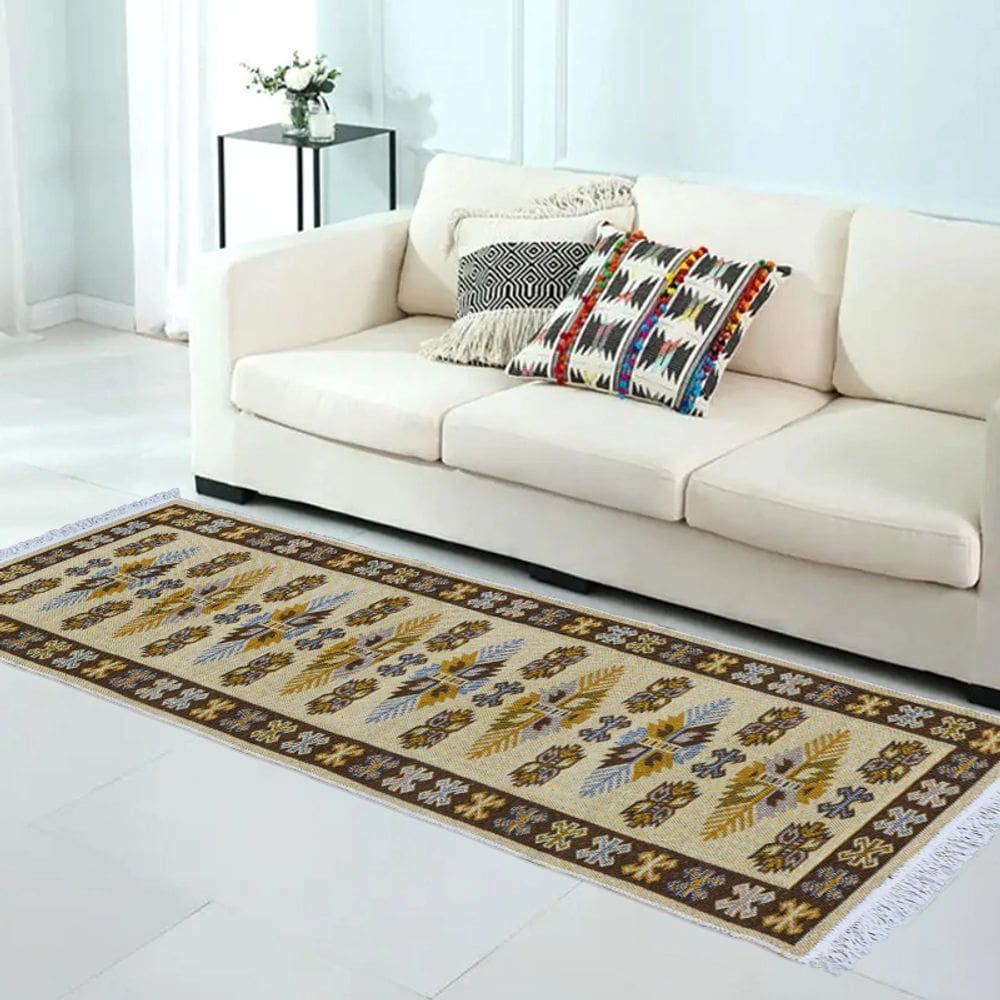 2 Tapete Kilim Passadeira Algodão Lux Dupla Face Kmr1 60x180