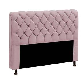 Cabeceira Estofada Fernanda 140 cm Casal Veludo Rose Speciale Home