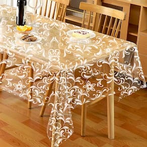 Toalha Mesa Plástico Transparente 12 Lugares 1,40x4,00 M1
