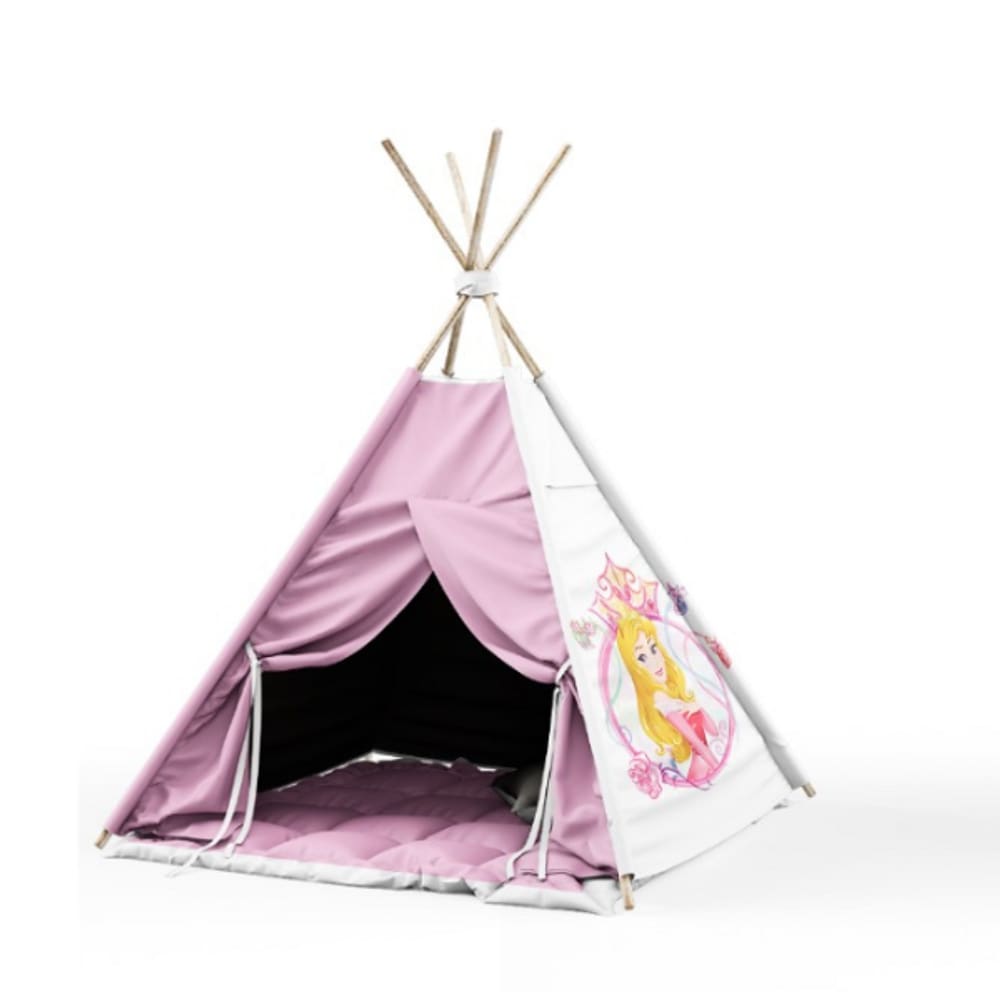 Cabaninha/tenda/toca Infantil para Festa do Pijama a Bela adormecida