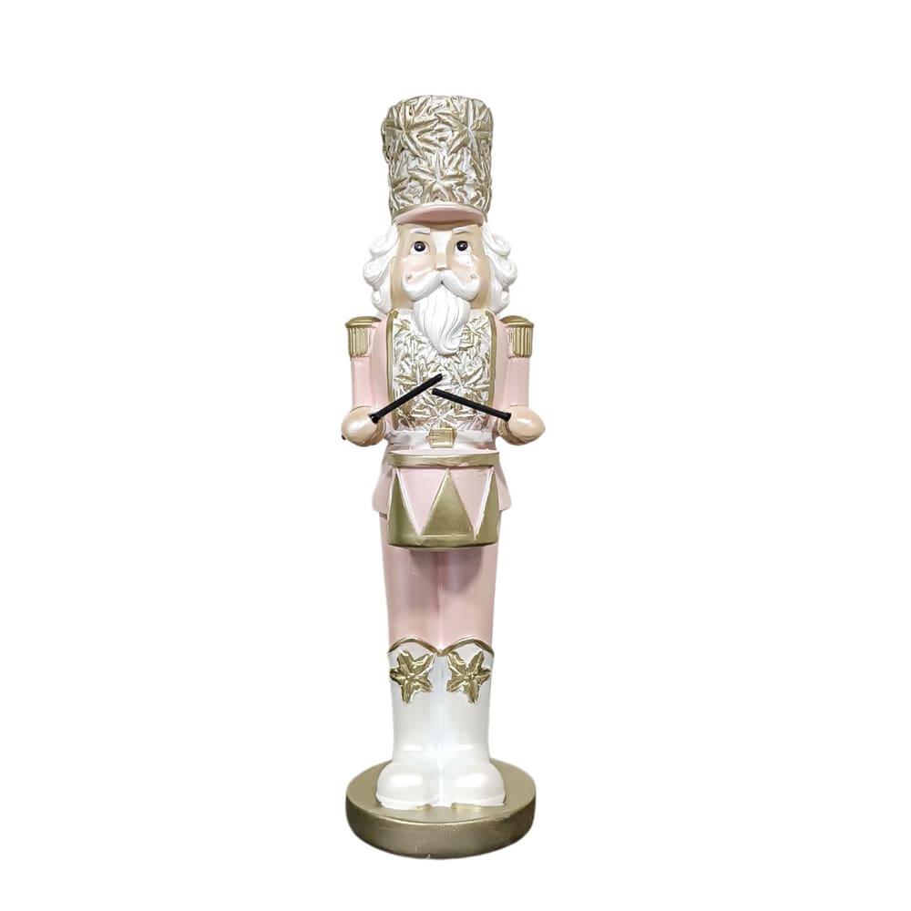 Boneco Quebra Nozes Rosa 25X8cm Florarte