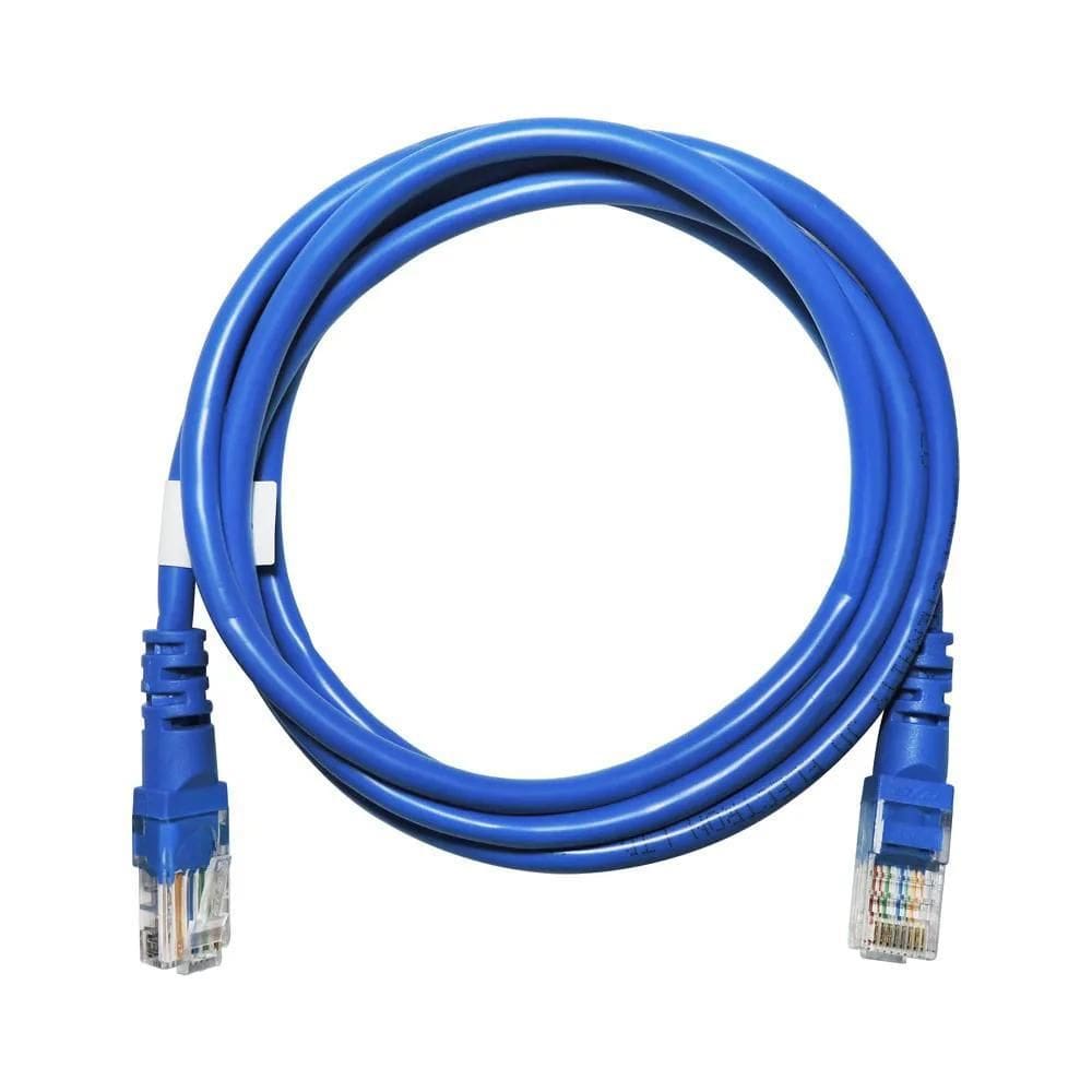 Cabo De Rede Patch Cord Rj45 Cat5E Azul 5,00 M Maxmidia