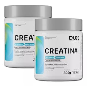 Kit 2X Creatina Monohidratada 100% Pura 300G Dux Nutrition