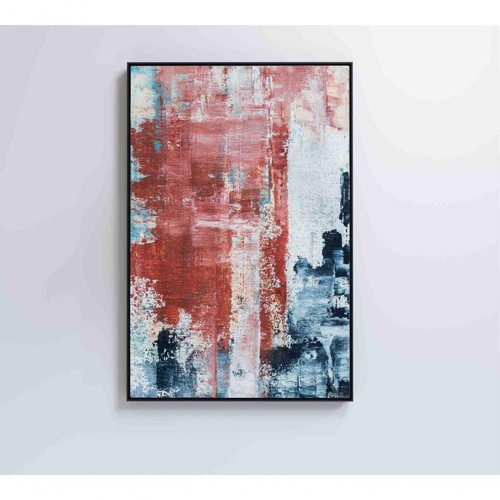 Quadro Pintura Abstrata Urban Medidas 60x90 Cm Impressão Vidro Acrílico