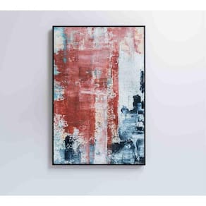 Quadro Pintura Abstrata Urban Medidas 80x120 Cm Impressão Adesivo Fotográfico