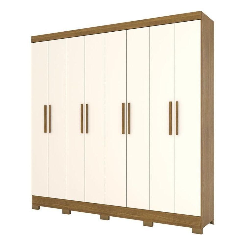 Guarda Roupa Casal B51 Nature Off White - Briz Móveis