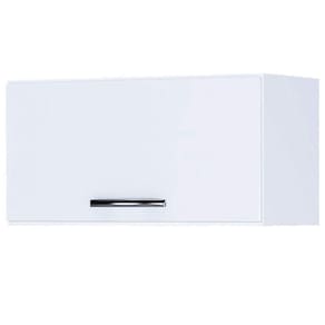 Armário Aéreo De Cozinha 1 Porta Branco Brilho - Ajl