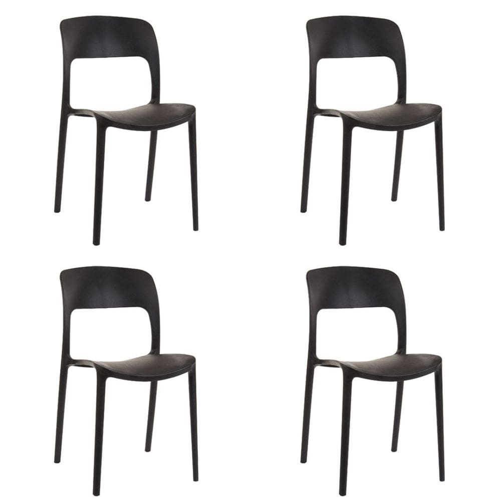 Kit 4 Cadeiras Nina Design Interior Exterior