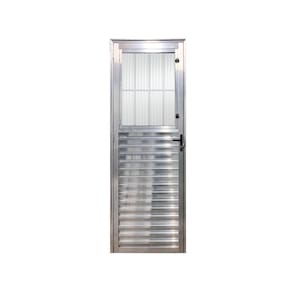 Porta Social Brilhante E 210x80 Linha 25 Esmeralda Vidro Canelado