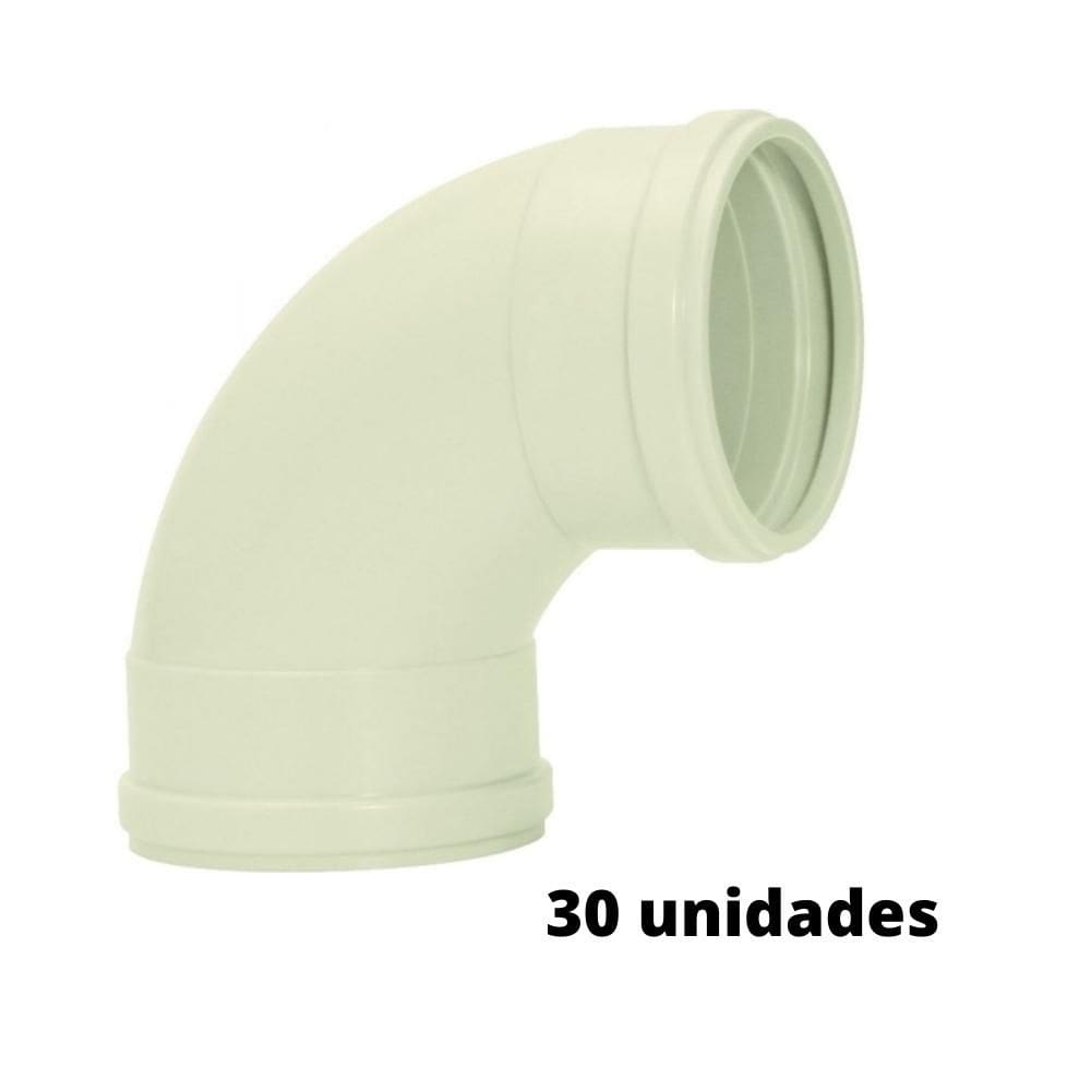 Kit 30 Curva 90° Esgotocurta Pé De Coluna Série Reforçada 100mm Amanco