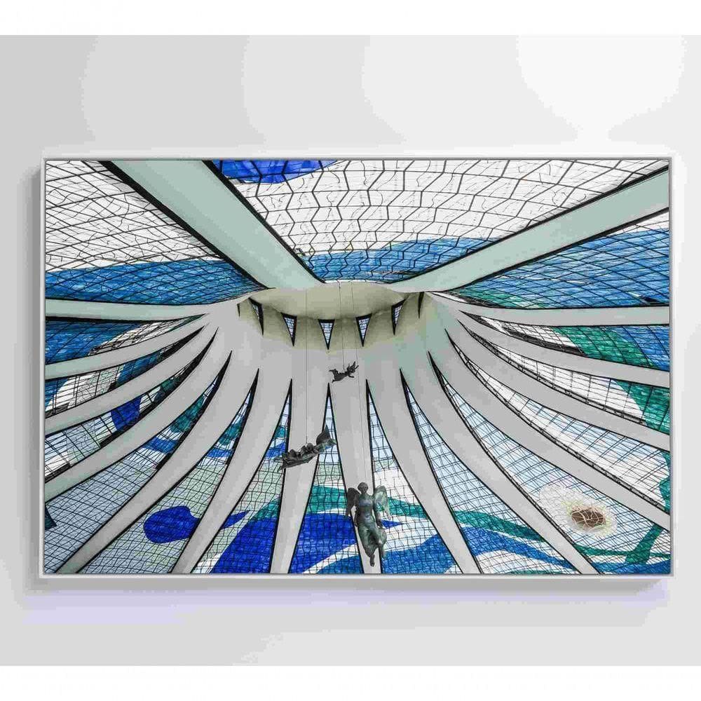 Quadro Catedral De Brasília Medidas 60x40 Cm Impressão Vidro Acrílico