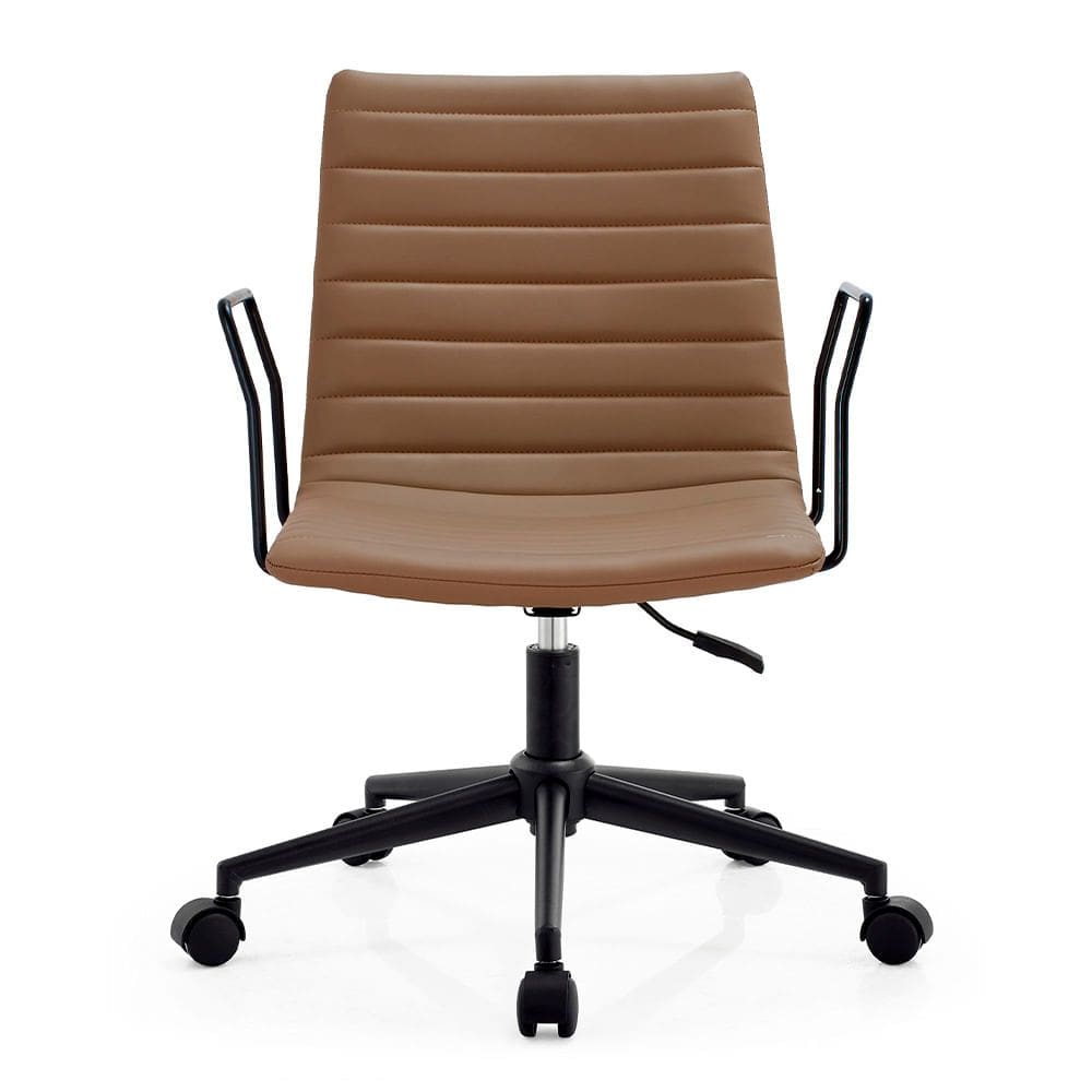 Cadeira de Escritório Delta - Preto e Caramelo
