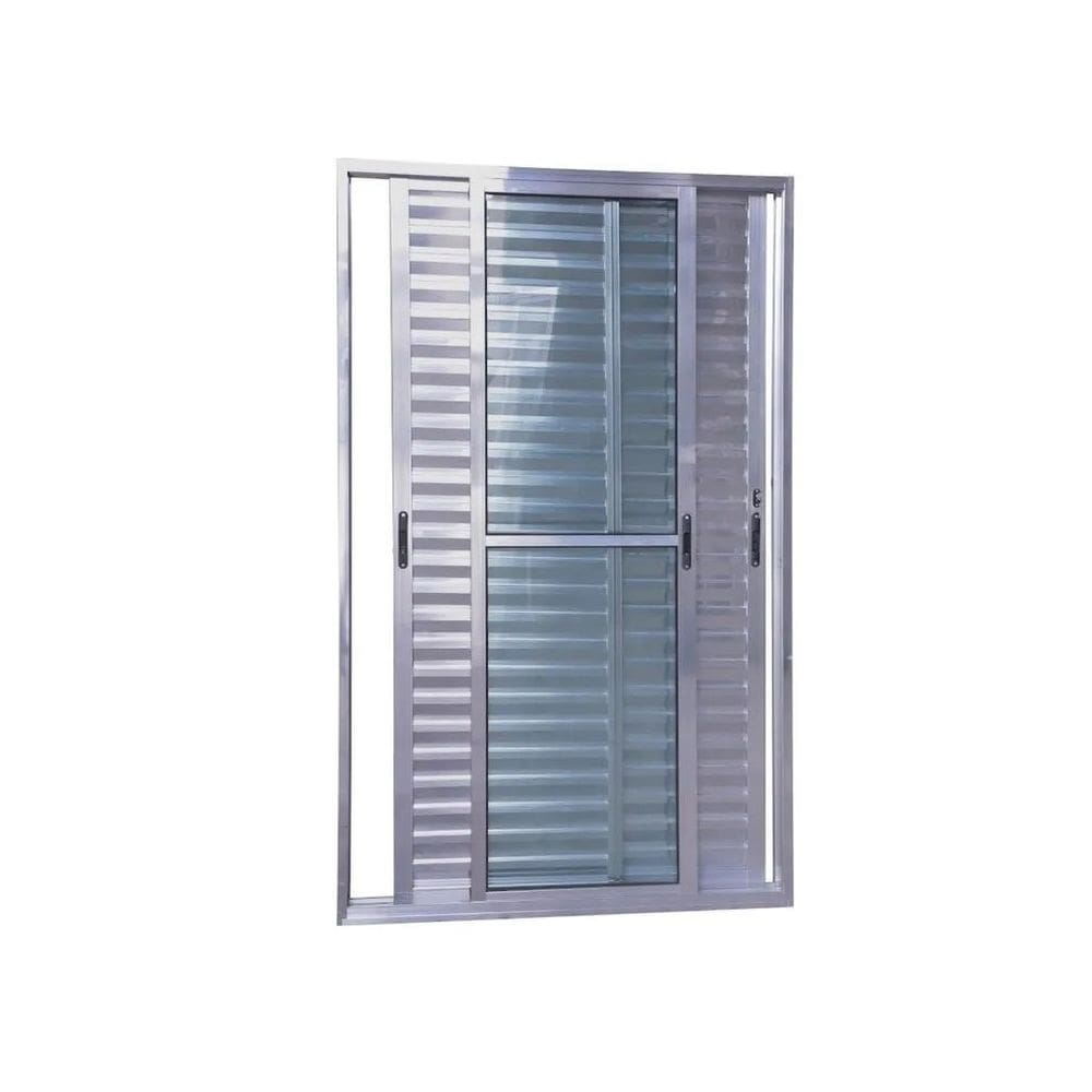 Porta Balcão 3 Folhas Veneziana 210x160 Brilhante Linha 25