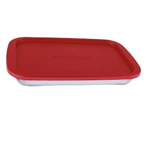 Assadeira Forma Com Tampa Retangular 2,9Lts Grande Marinex 3