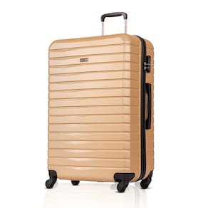 Mala Para Viajar M 23Kg Premium Deluxe Abs Cadeado Rodas 360