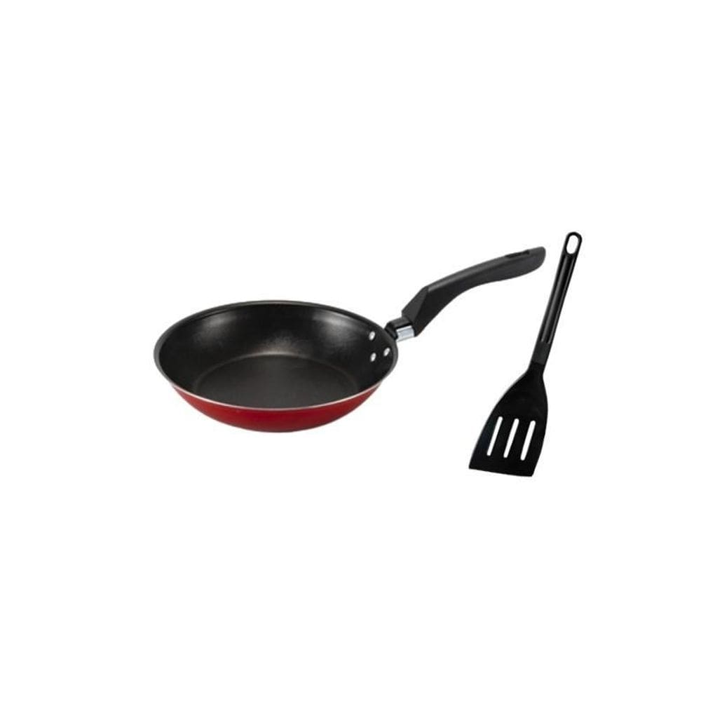 Frigideira Antiaderente Teflon 22 Cm Cor Vermelho