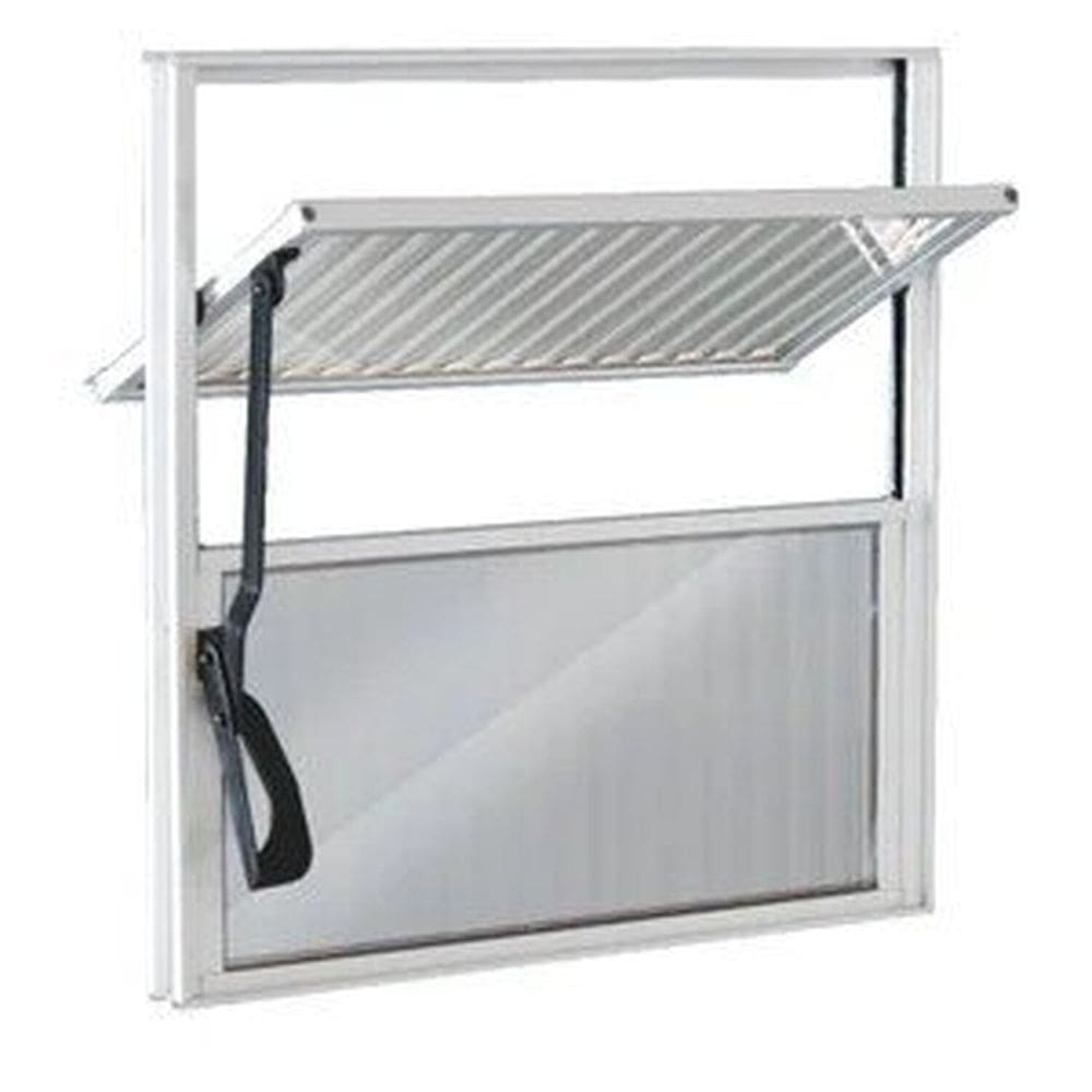 Janela de Aluminio Basculante 40x40cm Ecosul Branco