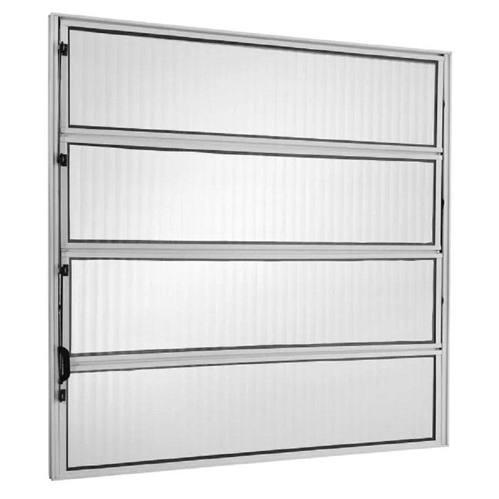 Janela de Aluminio Basculante 80 x 60cm Ecosul Branco