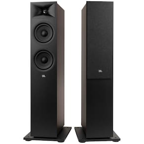 Par de Caixas Acústicas Torre JBL Stage 260F 2,5 Vias Woofers Duplos 6,5 Polegadas HDI Preto